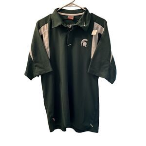 Nike Team Authentic Michigan State Spartans DriFit Polo Men's Medium MSU